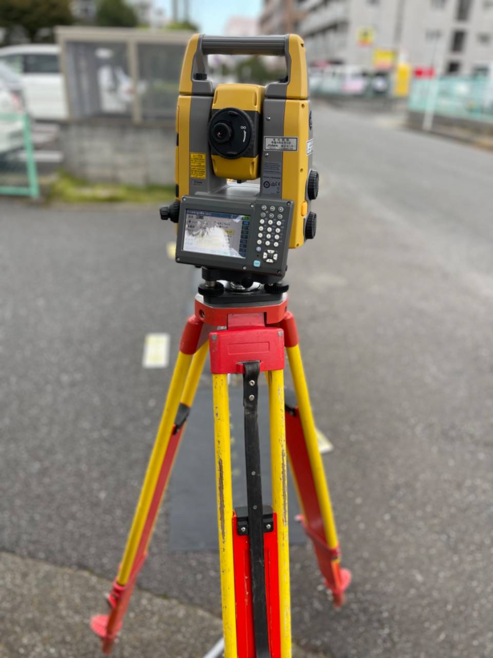 海老名市でコインパーキングの測量しました